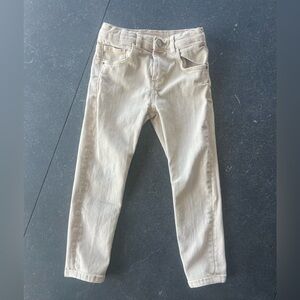 Boy’s Zara slim fit beige denim pants